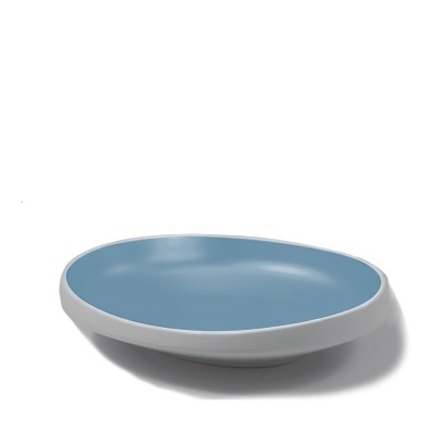 Πιατέλα Οβάλ Μελαμίνης Μ25.5xΠ19xΥ5.3cm Λευκή Εξωτερικά Και Μπλε Εσωτερικά Πιατέλα Οβάλ Μελαμίνης Μ25.5xΠ19xΥ5.3cm Λευκή Εξωτερικά Και Μπλε Εσωτερικά