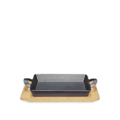 Σαγάνι Ορθογώνιο Μαντεμένιο Μ16xΠ11.5xΥ3cm Με Ξύλινη Βάση Σαγάνι Ορθογώνιο Μαντεμένιο Μ16xΠ11.5xΥ3cm Με Ξύλινη Βάση