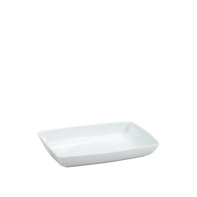 Πιατελάκι Ορθογώνιο Πορσελάνινο Μ16.5xΠ10cm Λευκό Tetra