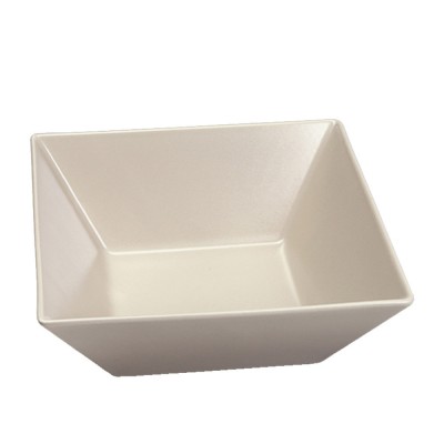 Σαλατιέρα Τετράγωνη Πορσελάνινη Μ22xΠ22cm Μπεζ Ματ Elite md.606