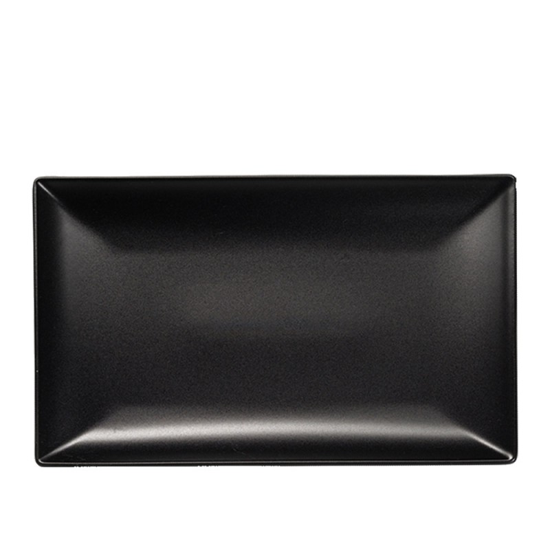 Πιατέλα Ορθογώνια Πορσελάνινη Μ34xΠ23cm Μαύρη Ματ Elite md.604 Πιατέλα Ορθογώνια Πορσελάνινη Μ34xΠ23cm Μαύρη Ματ Elite md.604