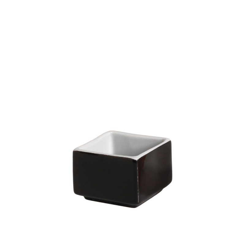 Μπωλ Για Ντιπ Τετράγωνο Πορσελάνινο Μ5xΠ5xΥ4cm Μαύρο Inglazed md.113MAY Μπωλ Για Ντιπ Τετράγωνο Πορσελάνινο Μ5xΠ5xΥ4cm Μαύρο Inglazed md.113MAY