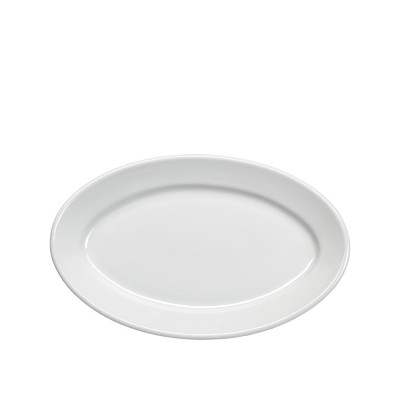Πιατέλα Οβάλ Πορσελάνινη Μ25.5cm Λευκή Tavern