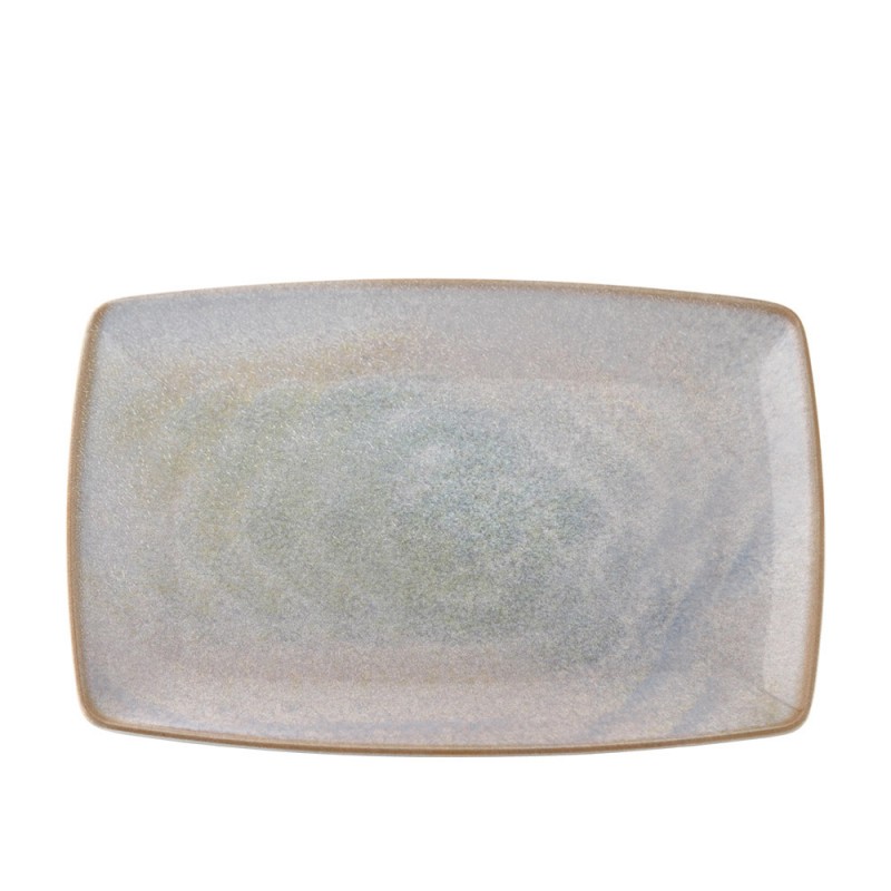 Πιατέλα Ορθογώνια Πορσελάνινη Μ31xΠ25cm Μπλε Monaco Granite md.GRAN704