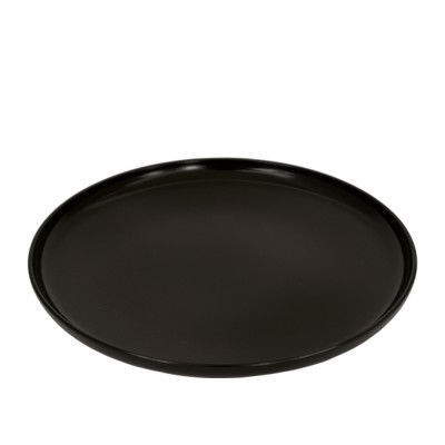 Πιάτο Flat Πορσελάνινο Φ27cm Μαύρο Ματ Nordic md.301