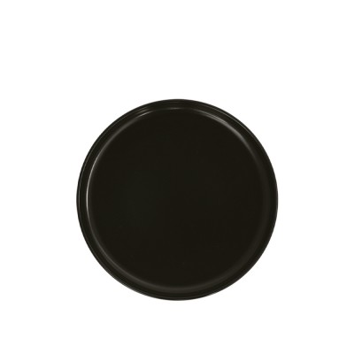 Πιάτο Flat Πορσελάνινο Φ20cm Μαύρο Ματ Nordic md.302