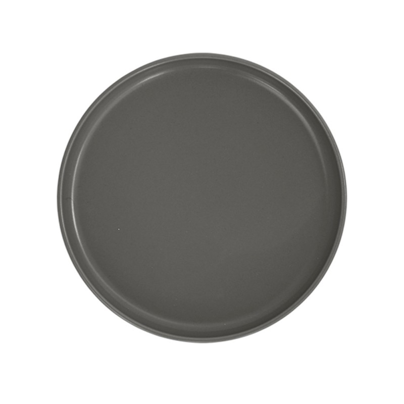 Πιάτο Flat Πορσελάνινο Φ27cm Γκρι Ματ Nordic md.301