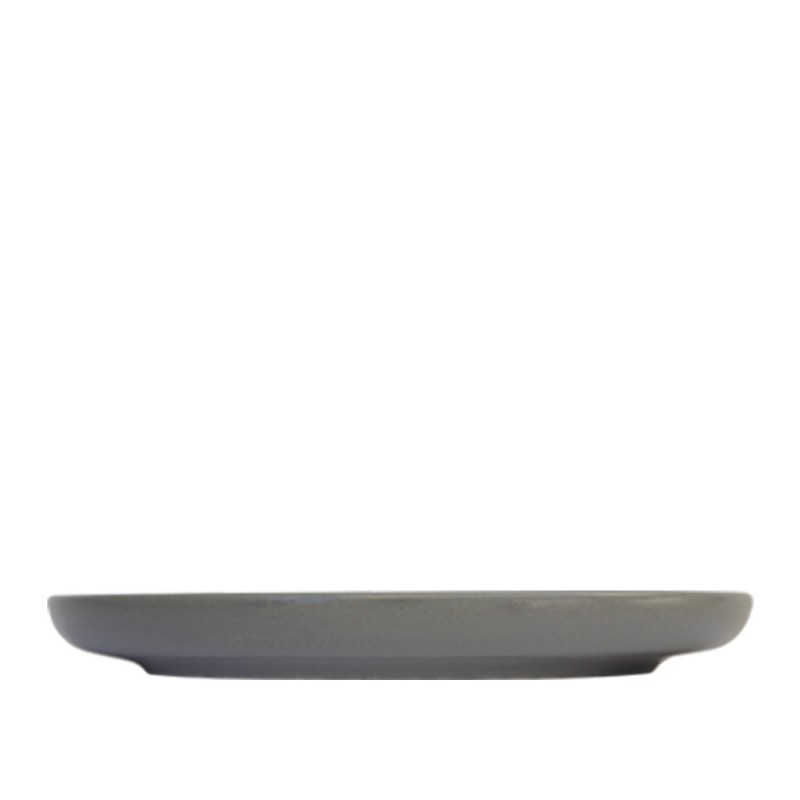 Πιάτο Flat Πορσελάνινο Φ27cm Γκρι Ματ Nordic md.301