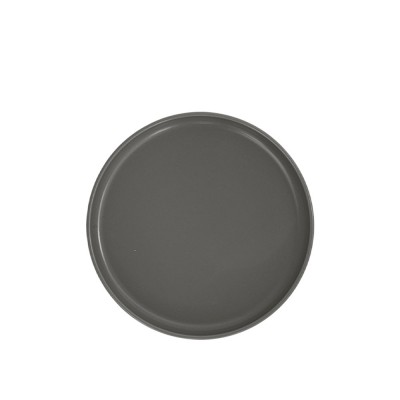 Πιάτο Flat Πορσελάνινο Φ20cm Γκρι Ματ Nordic md.302