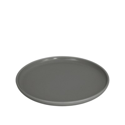 Πιάτο Flat Πορσελάνινο Φ20cm Γκρι Ματ Nordic md.302