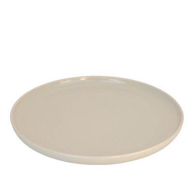 Πιάτο Flat Πορσελάνινο Φ27cm Μπεζ Ματ Nordic md.301