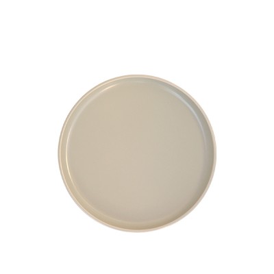 Πιάτο Flat Πορσελάνινο Φ20cm Μπεζ Ματ Nordic md.302