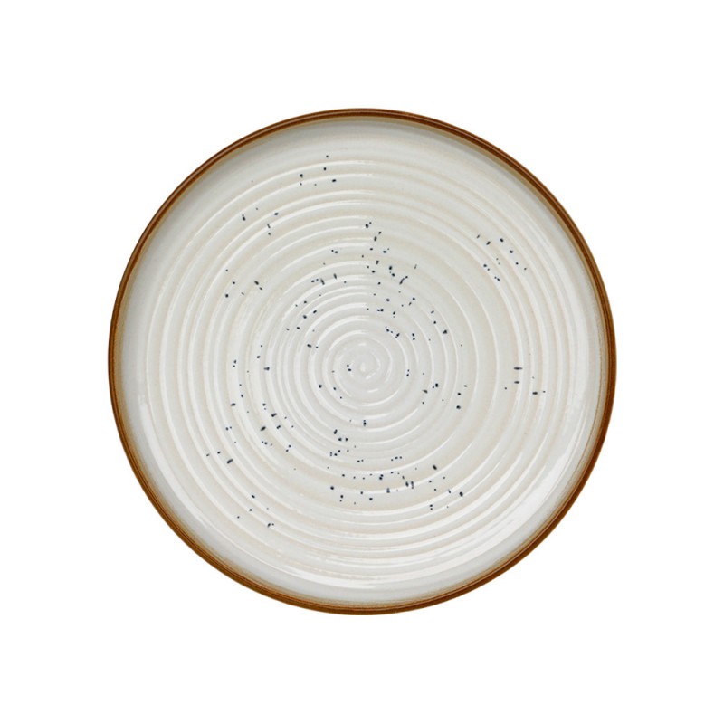 Πιάτο Ρηχό Πορσελάνινο Φ26cm Μπεζ Monaco Spira md.SPIRA26