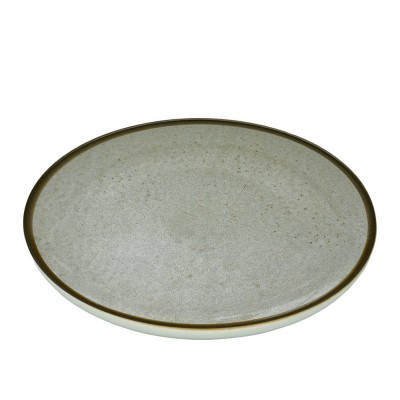 Πιάτο Ρηχό Πορσελάνινο Φ27cm Γκρι Nordic Aris md.ARIS301
