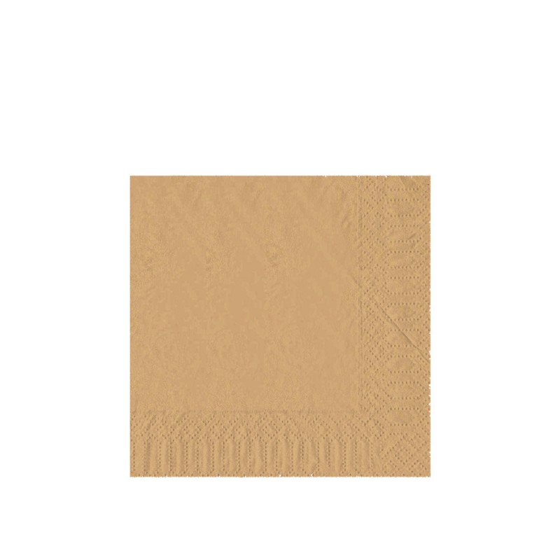 Χαρτοπετσέτα Μ24xΠ24cm Πολυτελείας 2Φ Eco Brown Πακέτο 375Τμχ