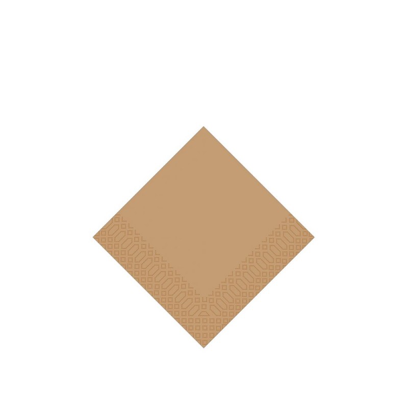 Χαρτοπετσέτα Μ24xΠ24cm Πολυτελείας 2Φ Eco Brown Πακέτο 375Τμχ