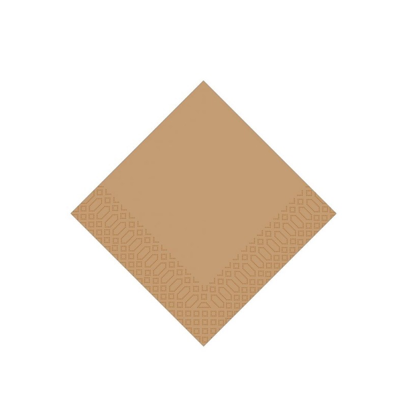 Χαρτοπετσέτα Μ33xΠ33cm Πολυτελείας 2Φ Eco Brown Πακέτο 100Τμχ