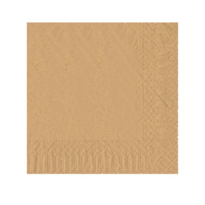 Χαρτοπετσέτα Μ40xΠ40cm Πολυτελείας 2Φ Eco Brown Πακέτο 100Τμχ