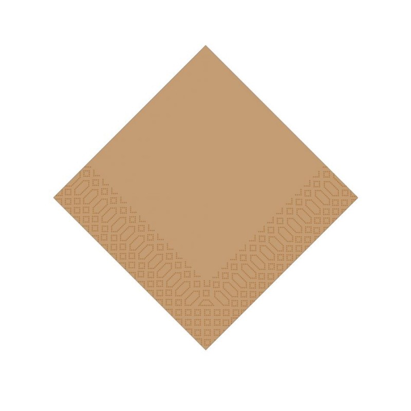 Χαρτοπετσέτα Μ40xΠ40cm Πολυτελείας 2Φ Eco Brown Πακέτο 100Τμχ
