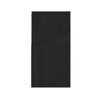 Χαρτοπετσέτα Φάκελος Μ33xΠ40cm Πολυτελείας 2Φ Μαύρη Πακέτο 75Τμχ