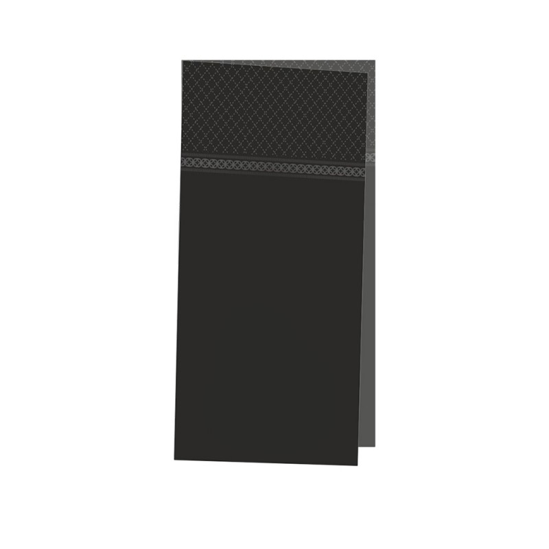 Χαρτοπετσέτα 1/8 Μ40xΠ40cm Πολυτελείας 2Φ Μαύρη Πακέτο 100Τμχ