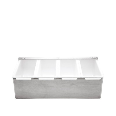 Bar Organizer 4 Θέσεων Ανοξείδωτο Μ29.5xΠ14.6xΥ8.8cm